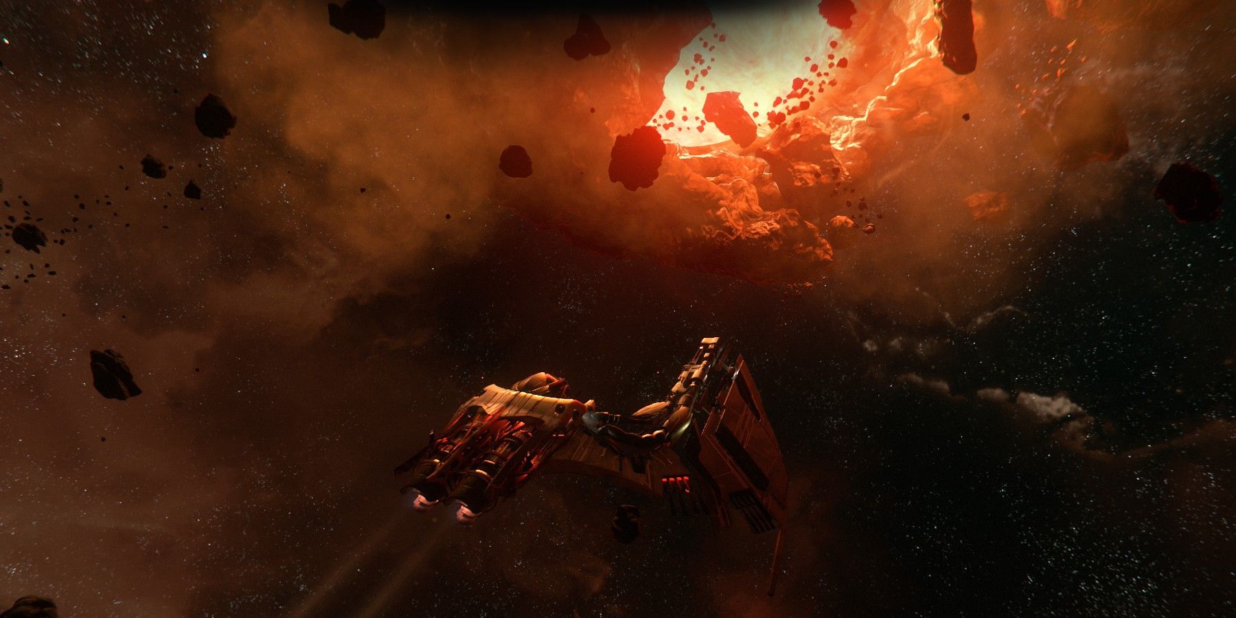 Star Citizen ship in Pyro system