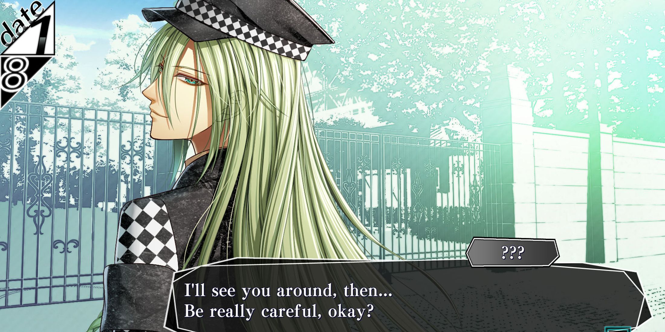 Amnesia Memories Ukyo talking to MC.