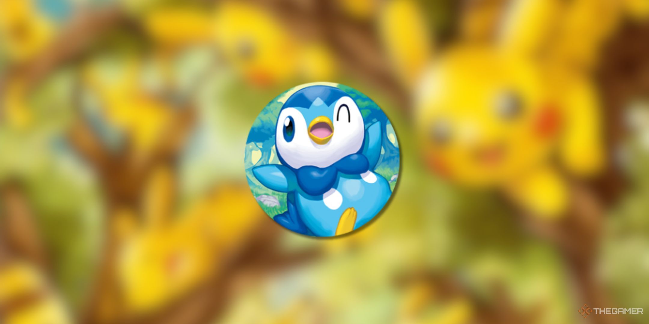 Pokemon Trading Card Game Pocket Piplup profile icon on a blurred background.