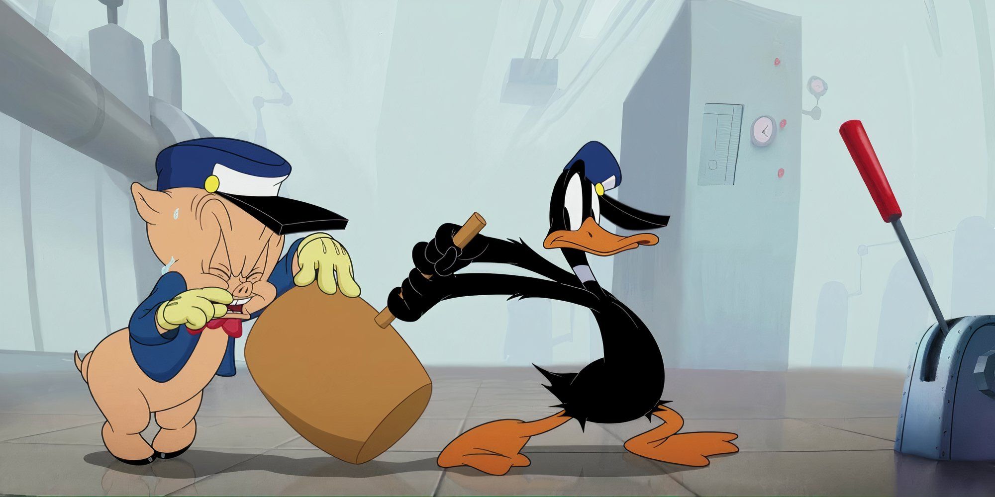Daffy and Porky at work in The Day the Earth Blew Up A Looney Tunes Movie