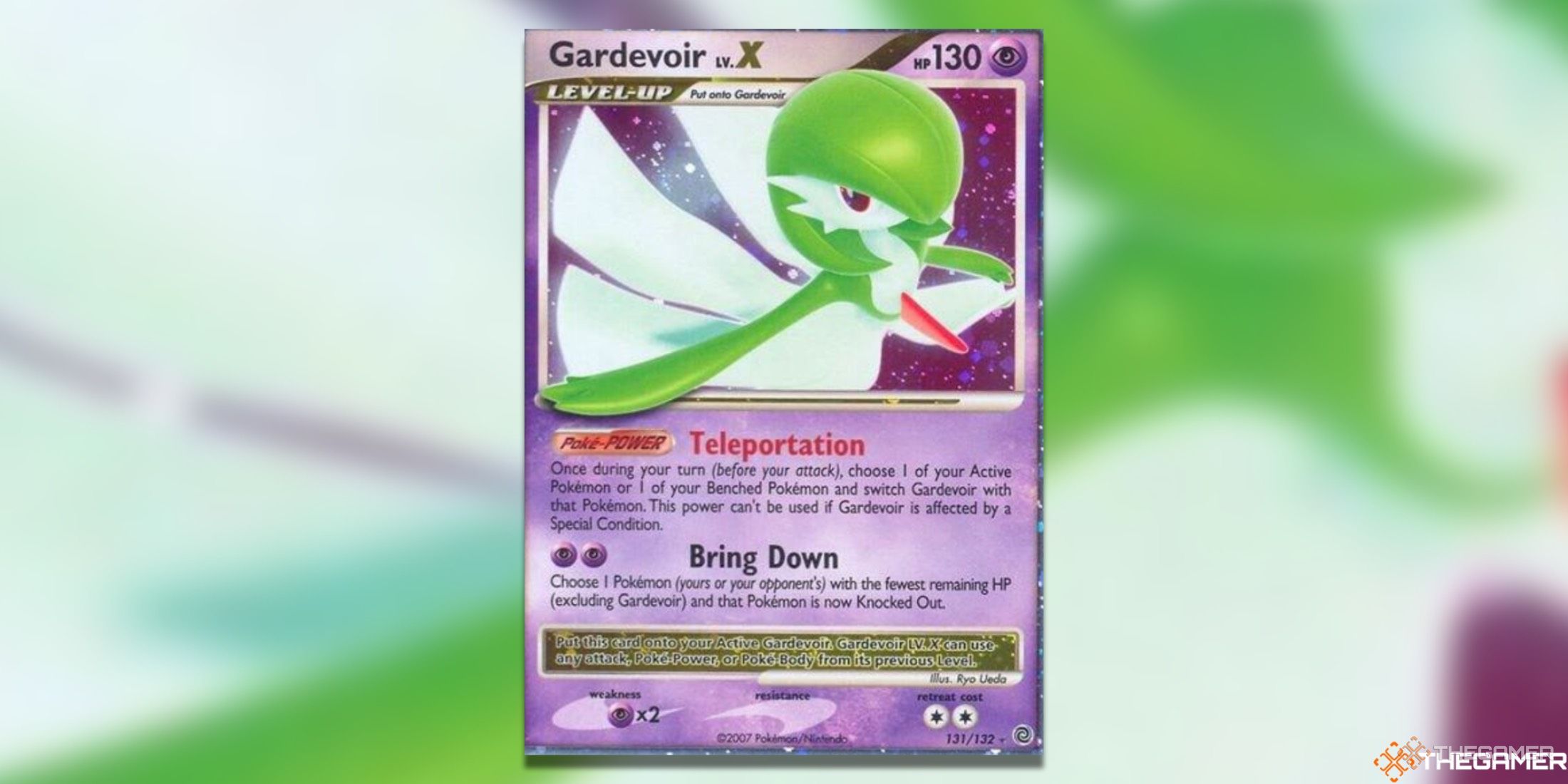 The Secret Wonders Gardevoir from the Pokemon TCG.