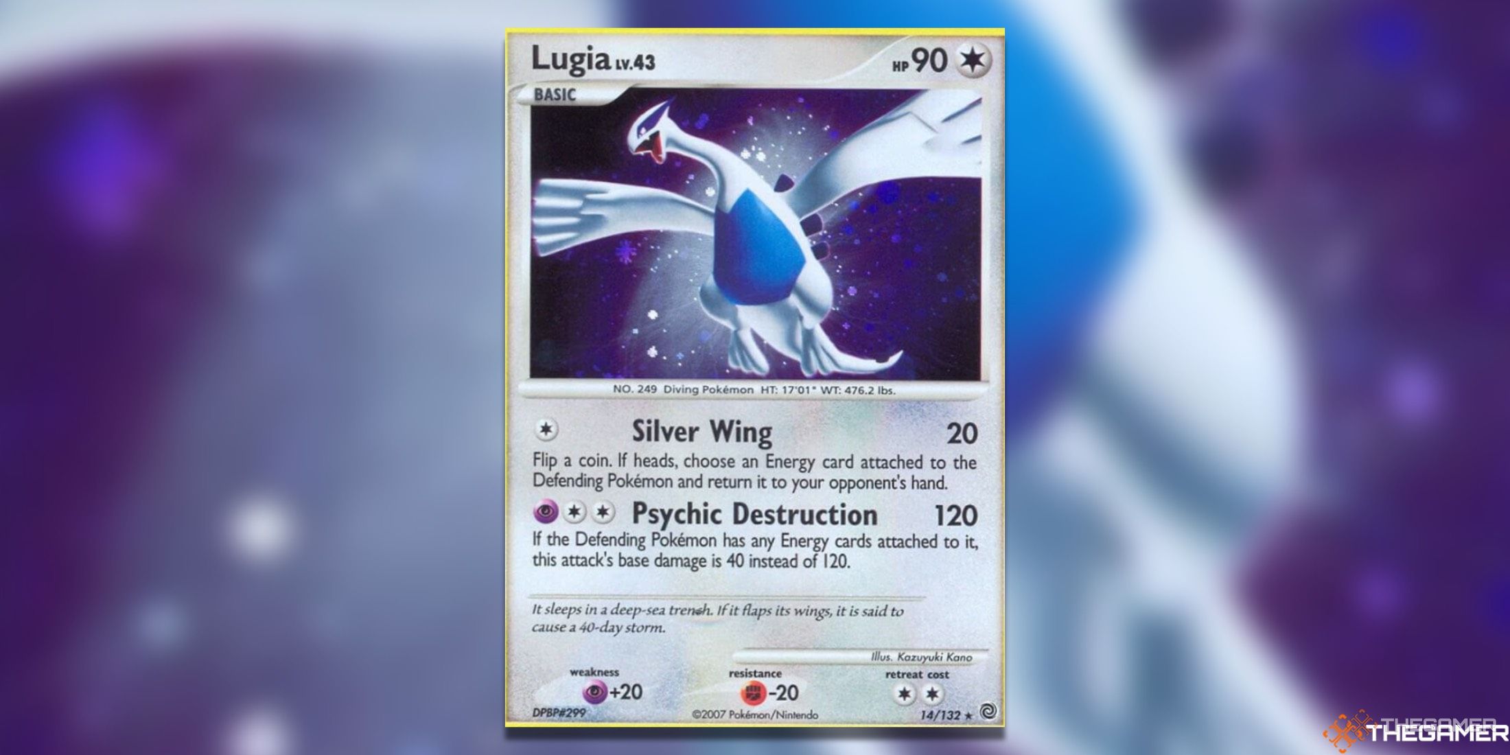The Secret Wonders Lugia from the Pokemon TCG.