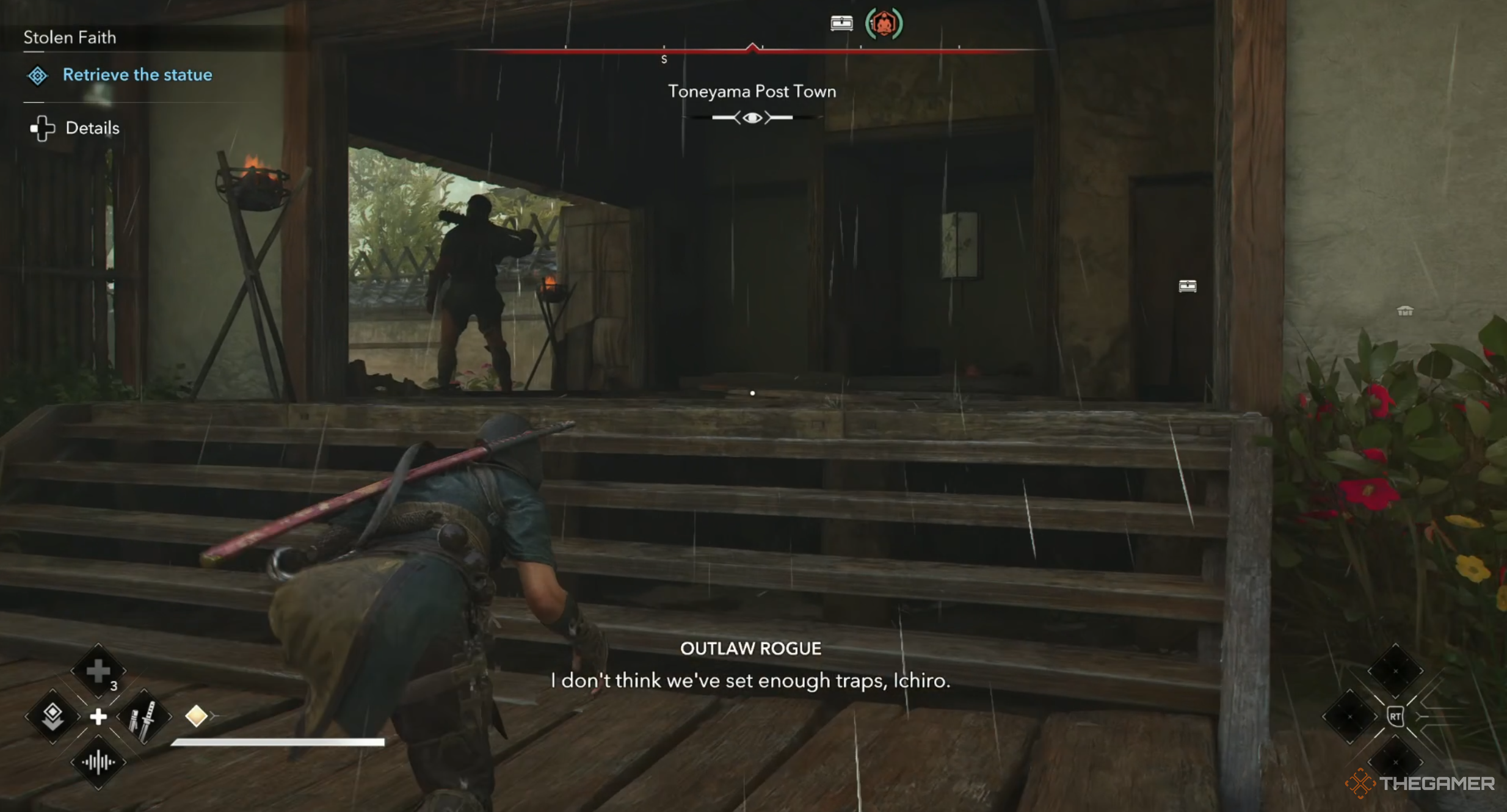 The location of the statue in Stolen Faith, Assassin's Creed Shadows.