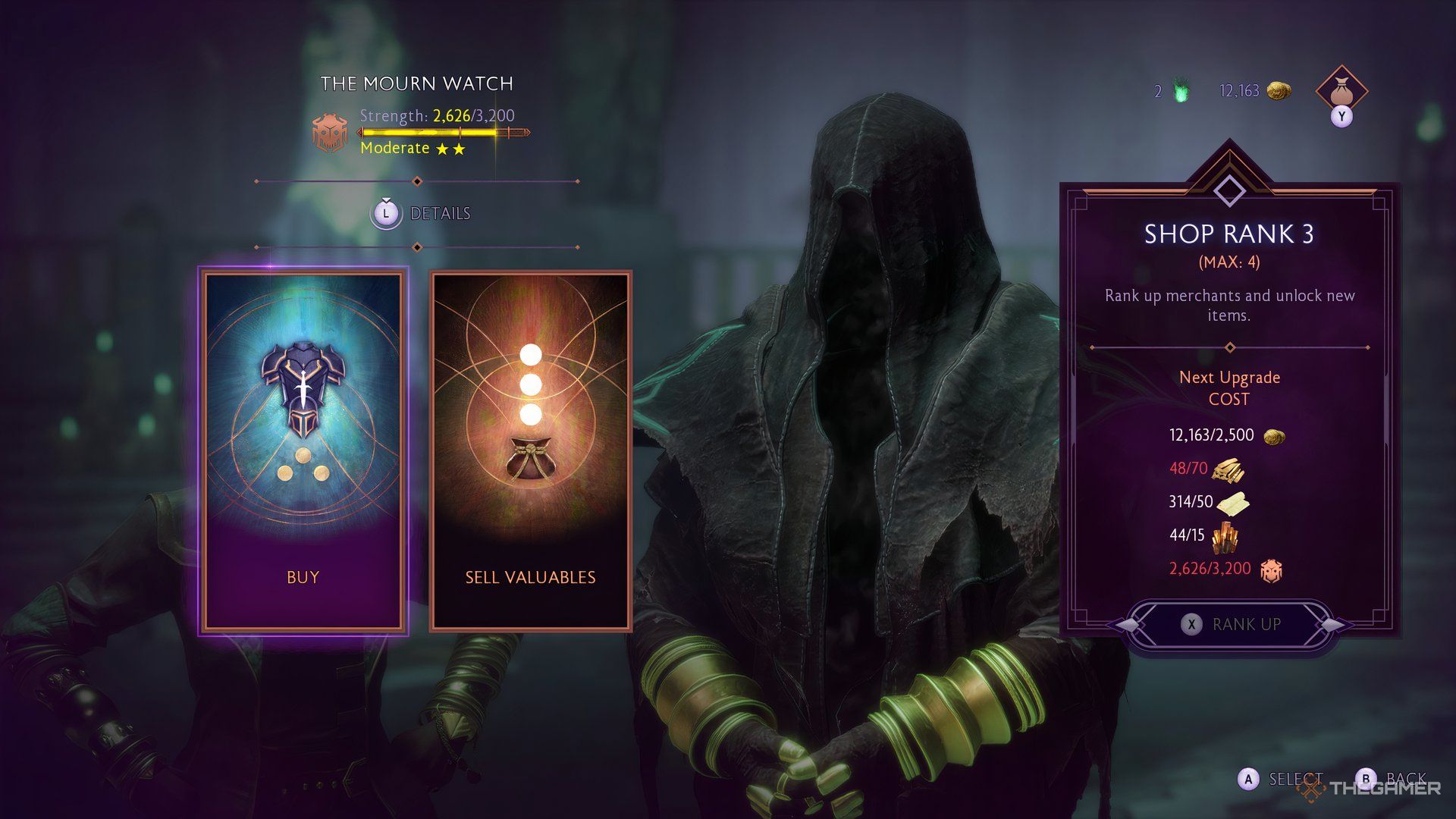 Vorgoth, the Mourn Watch Merchant in the Necropolis in Dragon Age: The Veilguard.
