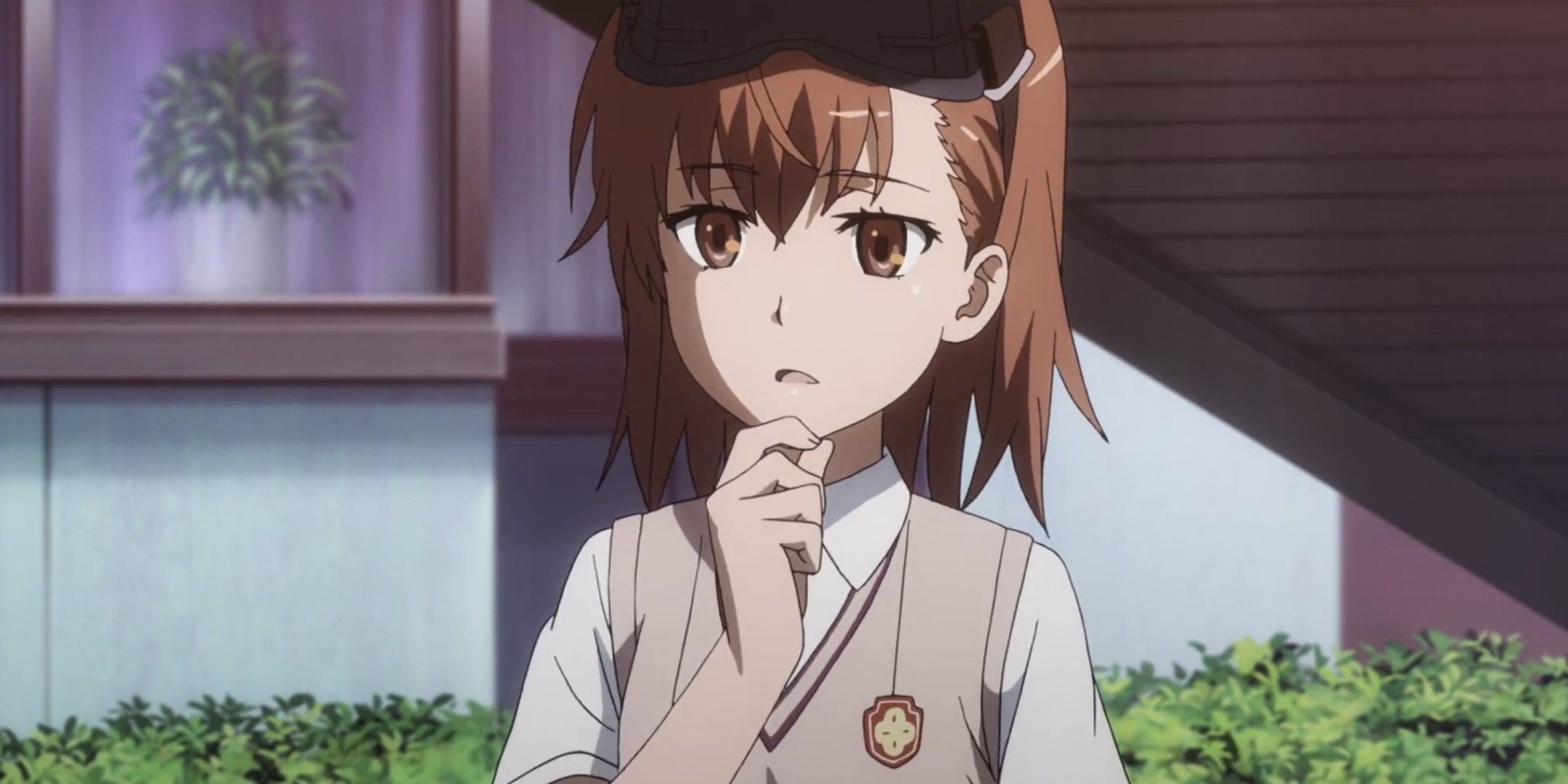 Misaka Clone 10032 pondering the name of a cat in A Certain Magical Index.