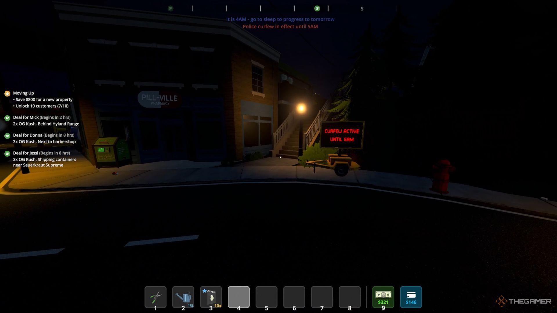 Staying outside during curfew in Schedule I.