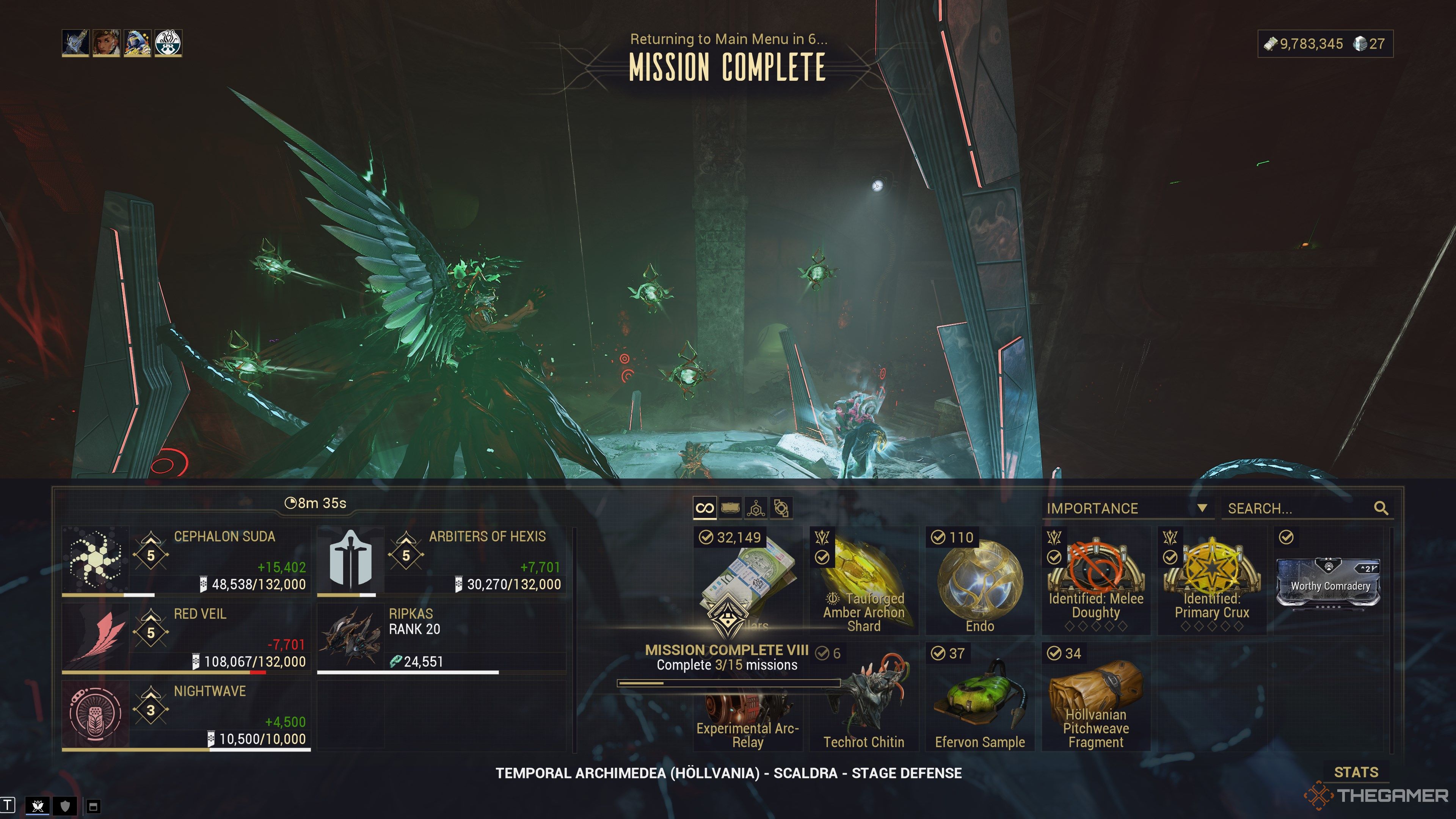 Warframe Temporal Archimedea Clear