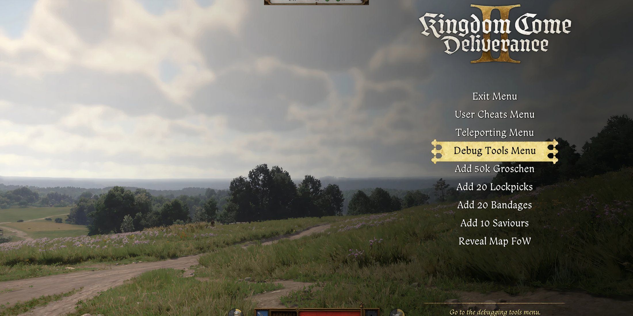Kingdom Come Deliverance 2 In-Game Cheats And Teleporting Menu Mod