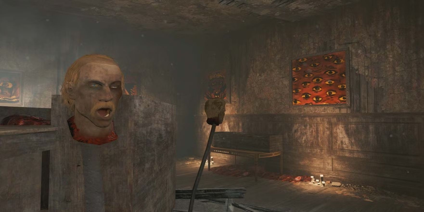 Fallout 4: The gore encrusted eldritch artworks of Pickmans Gallery.
