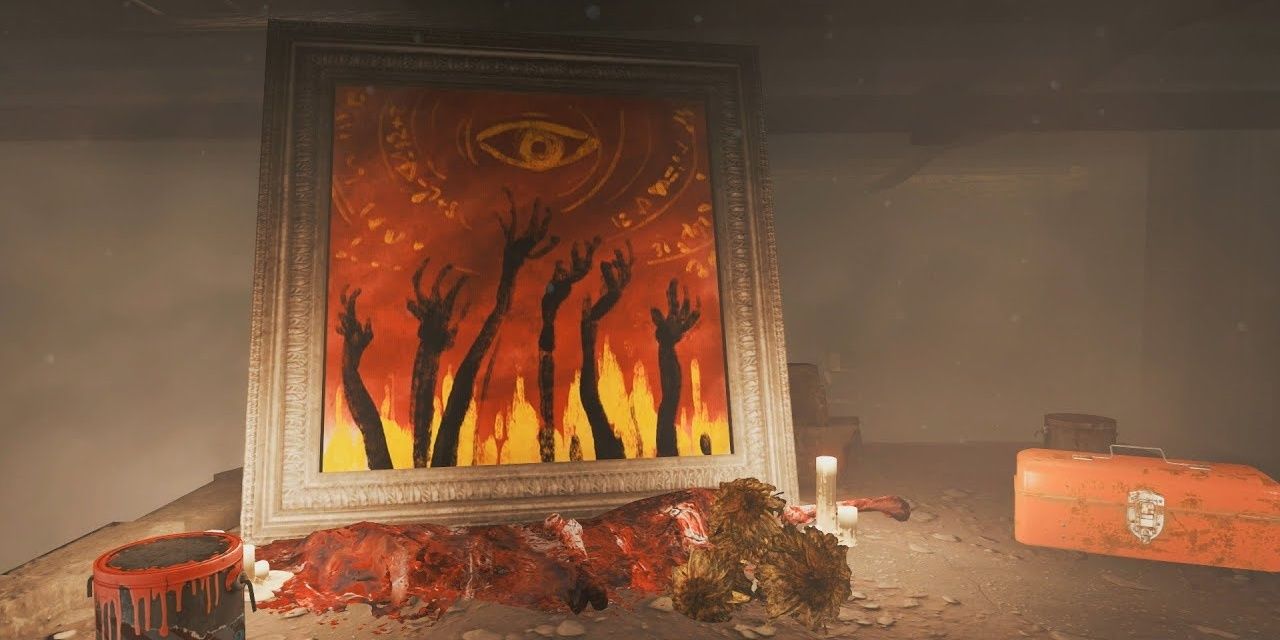 Fallout 4: Occult artwork found within a serial killers personal gallery.