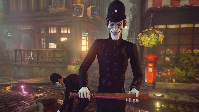 We Happy Few screenshot of a Bobby.
