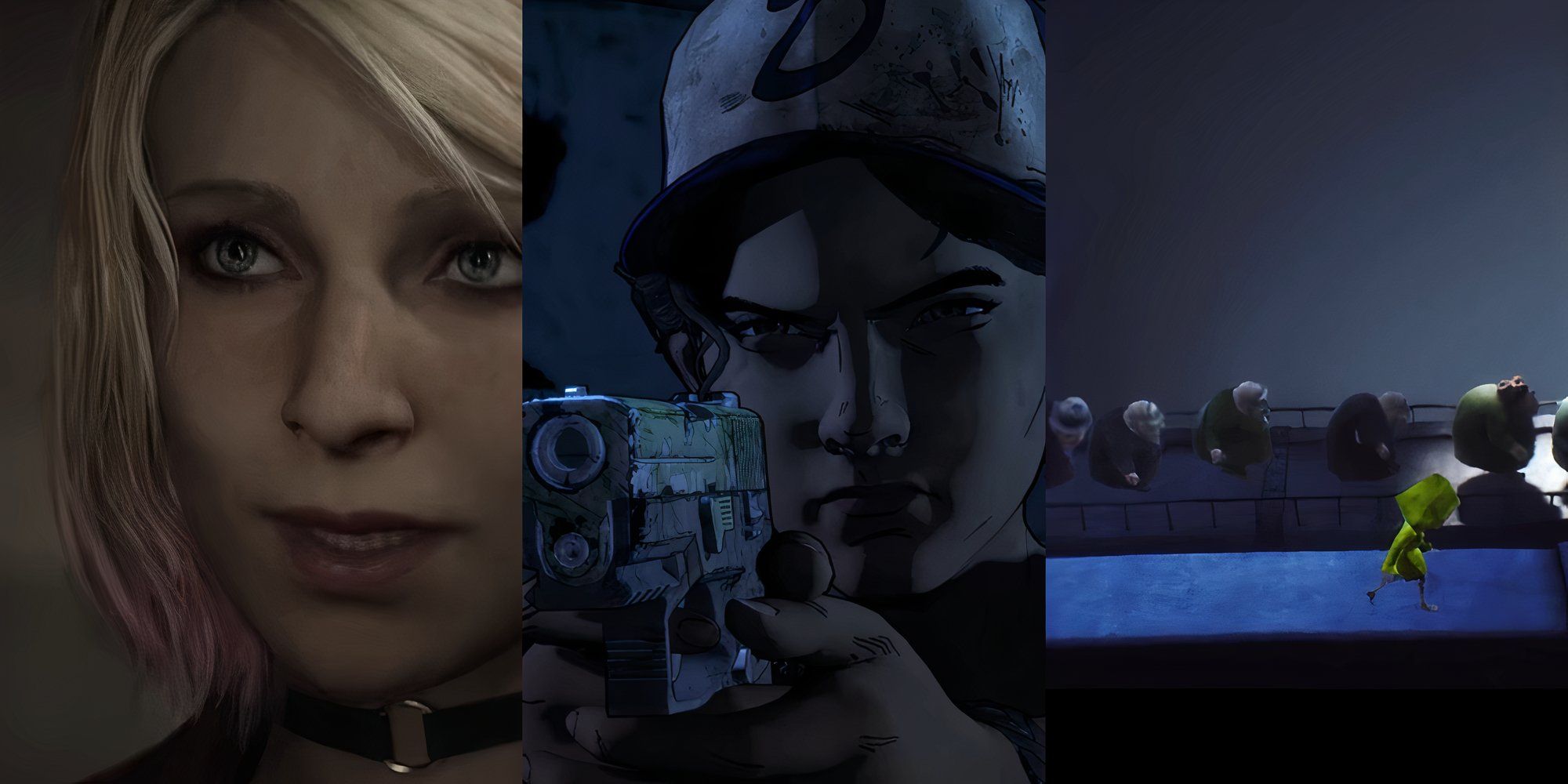collage of 3 horror titles