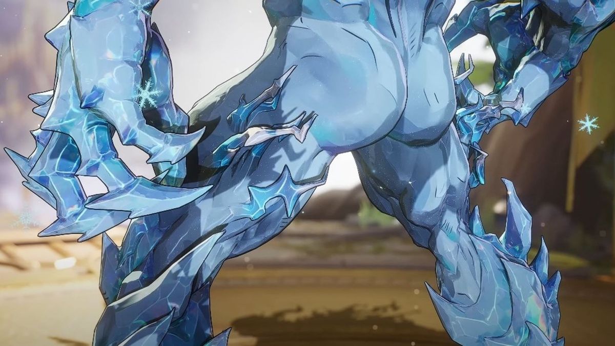 A close-up shot of Venom's posterior in a screenshot from Marvel Rivals.