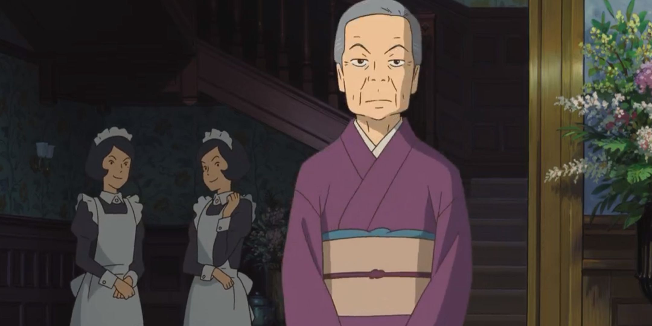 Nanny and two maids are shown in When Marnie Was there.