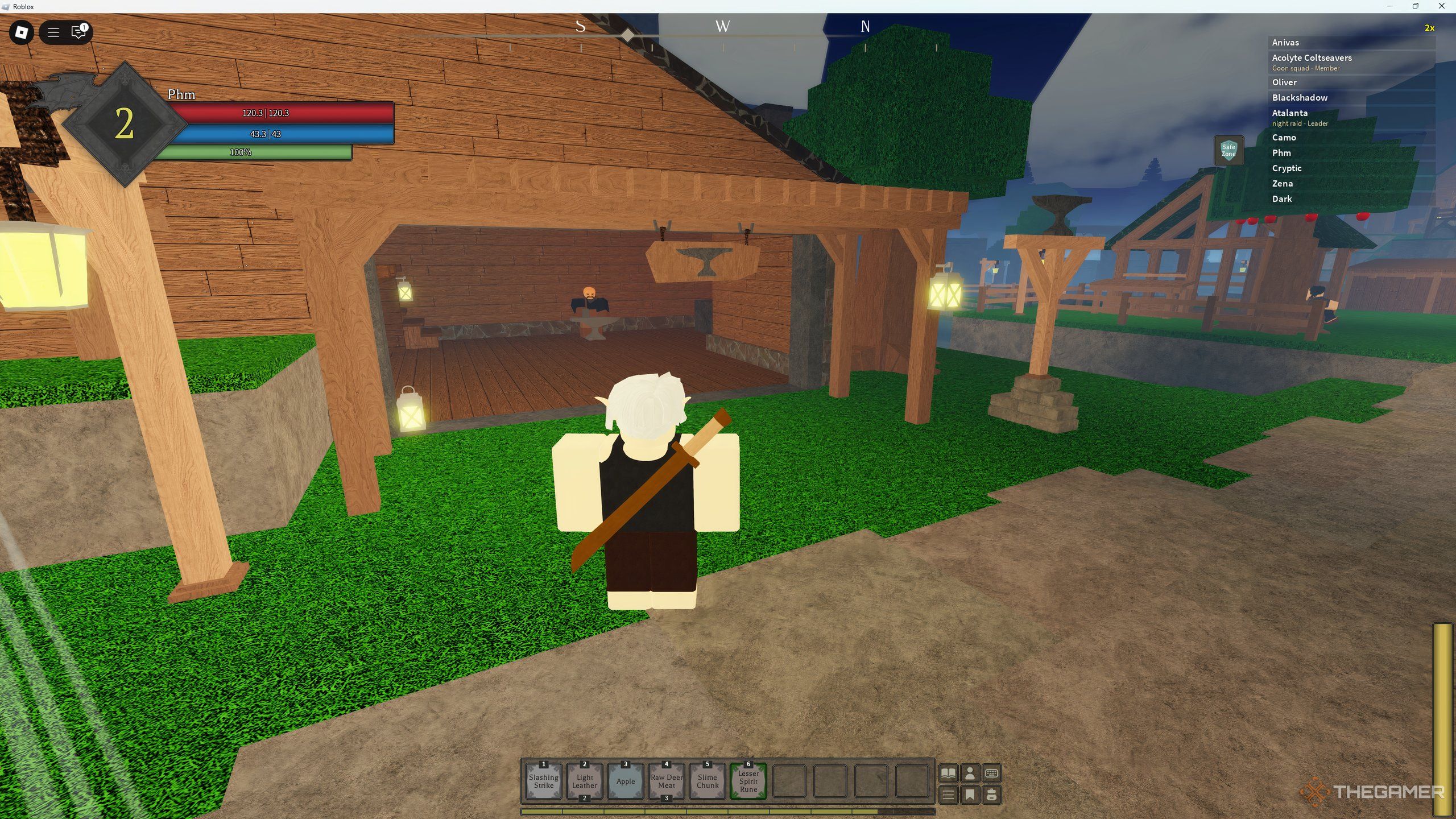 The blacksmith shack in Roblox: Rune Slayer.