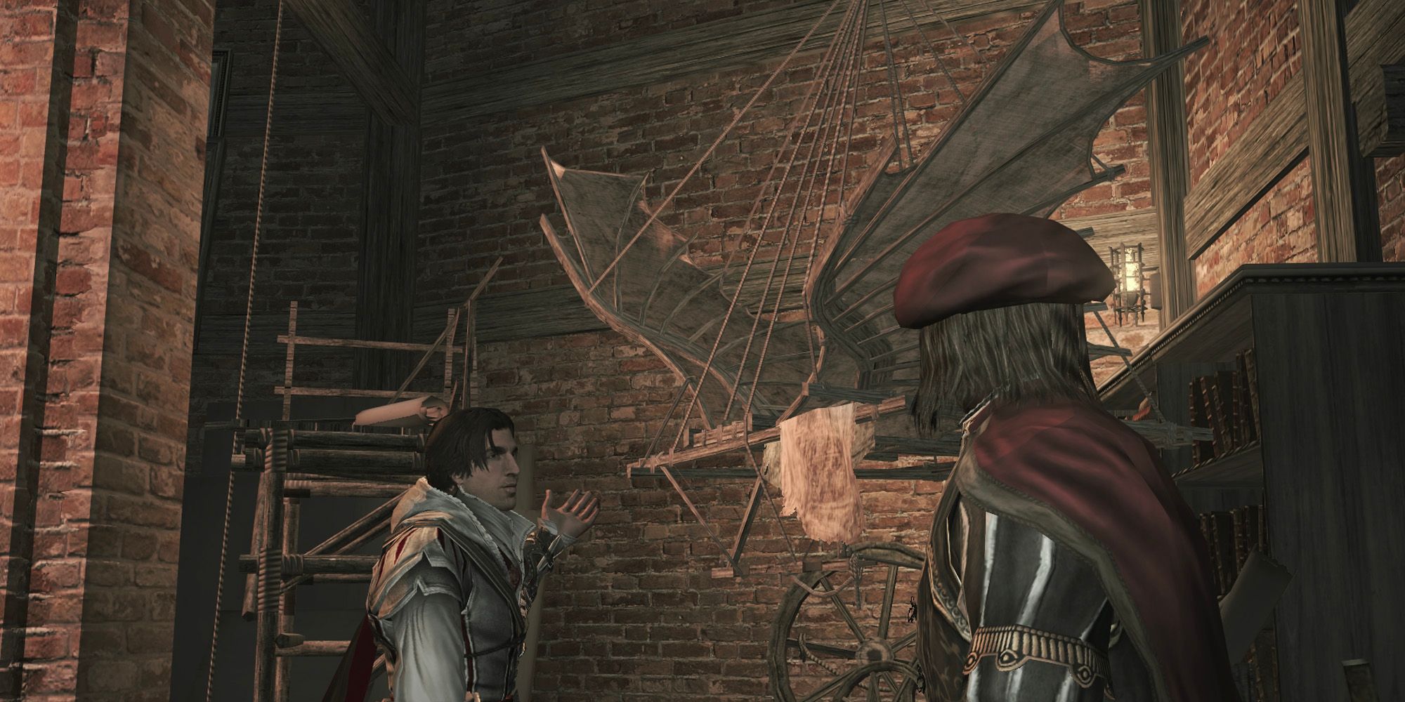 Assassins creed 2 ezio and leonardo da vinci.