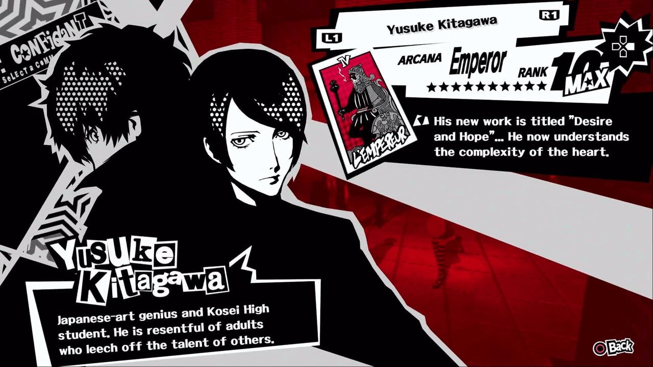 Persona 5 Emperor Yusuke Confidant