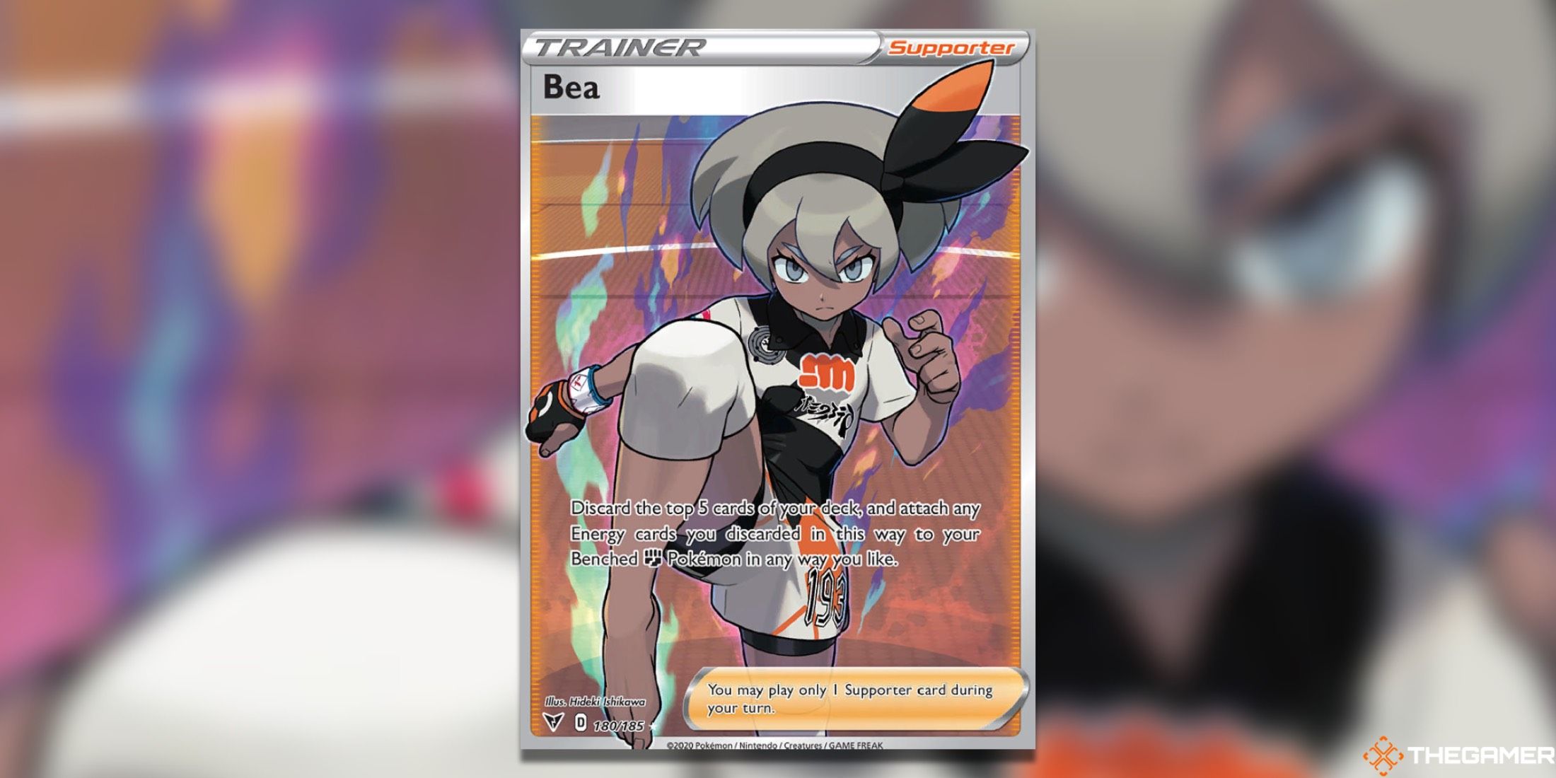 The Vivid Voltage Bea card art from the Pokemon TCG.