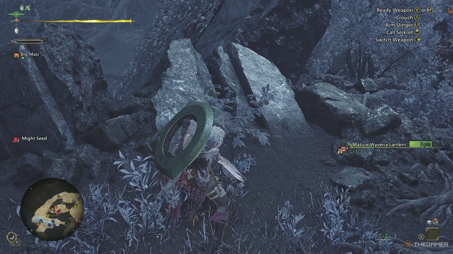 The image shows that the Hunter has obtained the Mature Wyveria Lantern in Monster Hunter Wilds.