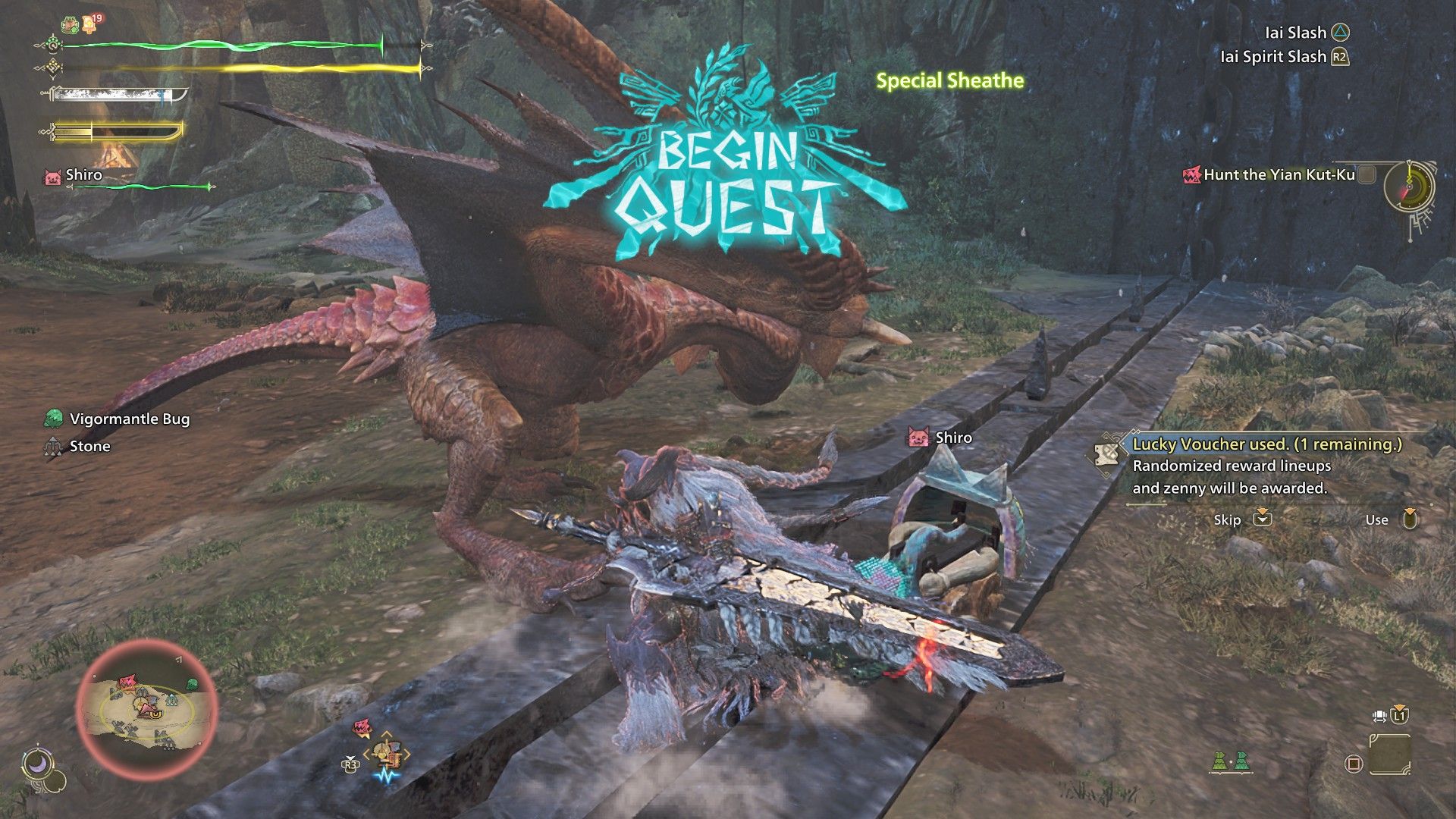 MH Wilds Lucky Voucher Prompt