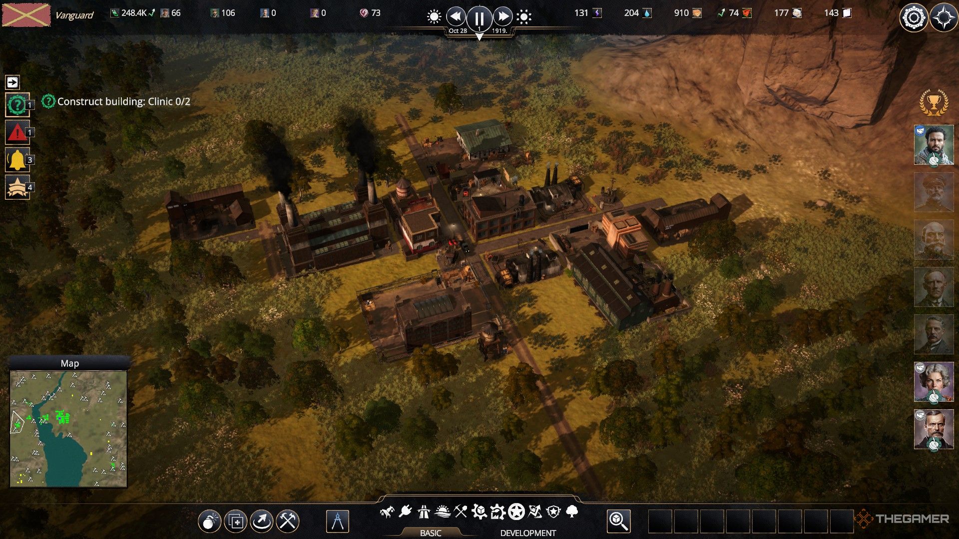 coal mines supply a smelter and power plant in kaiserpunk.