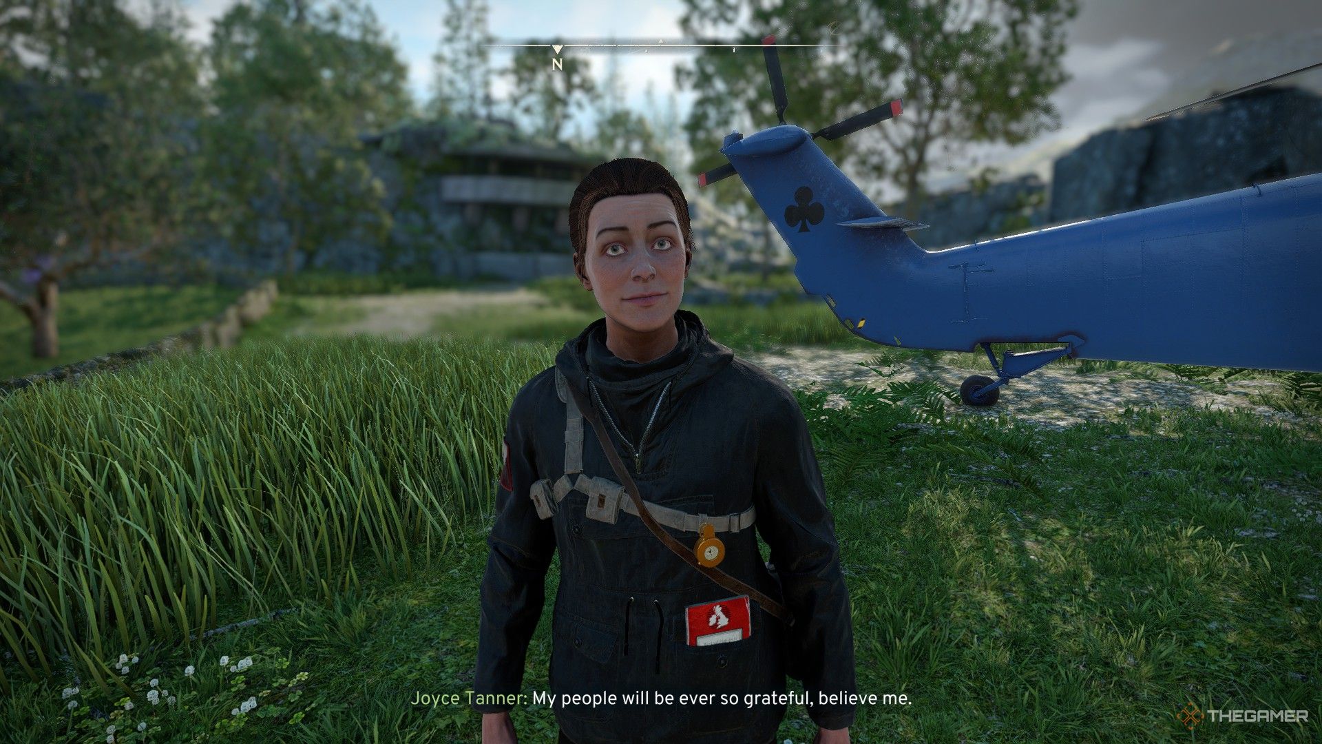 joyce thanks the player before boarding her helicopter at the end of atomfall.