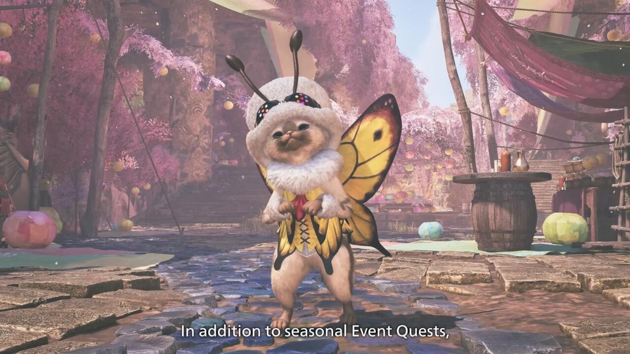 Cosmetics for your Palico are available to earn