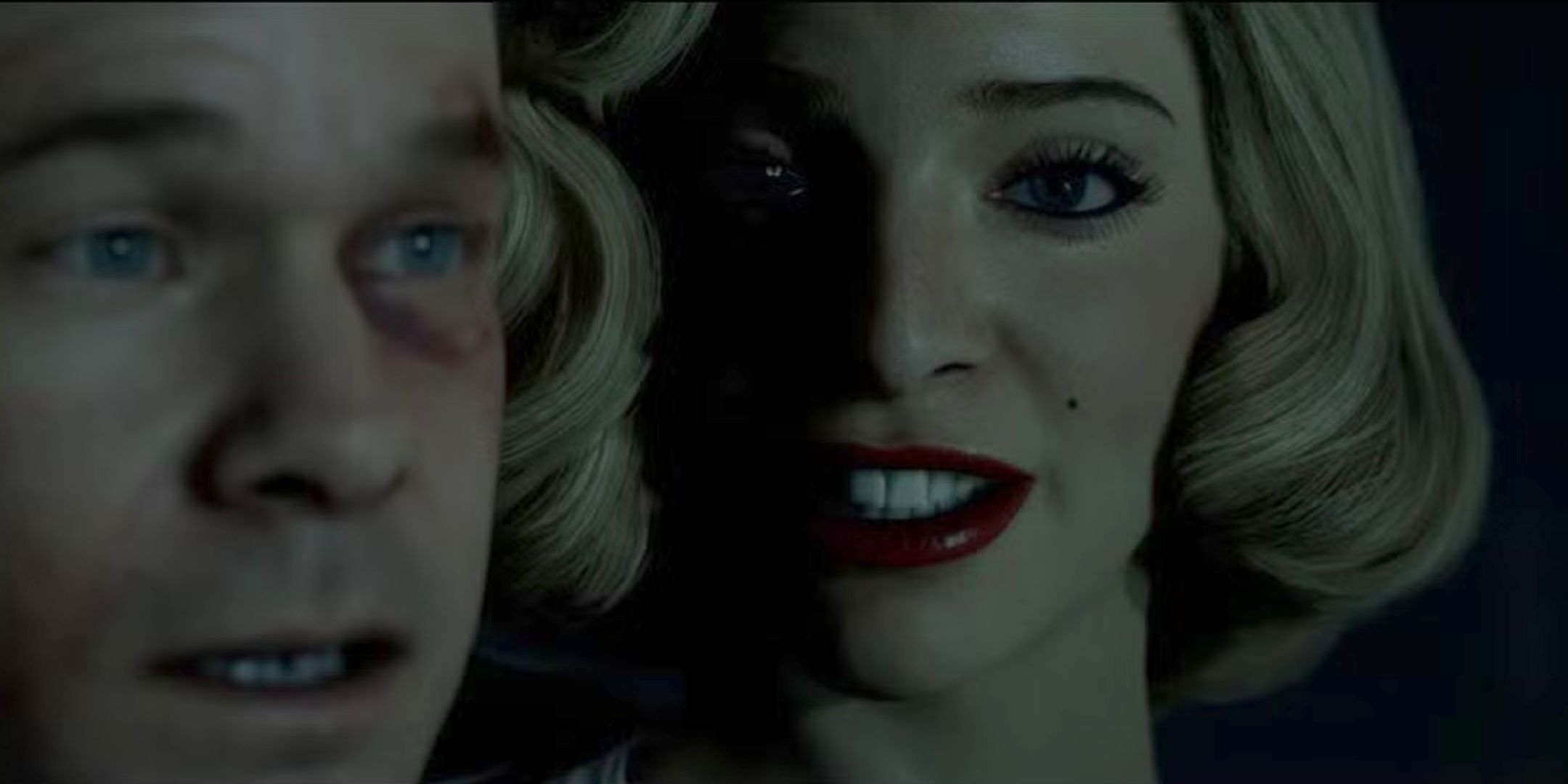 Man Of Medan screenshot of Sailor Girl looking at Conrad.