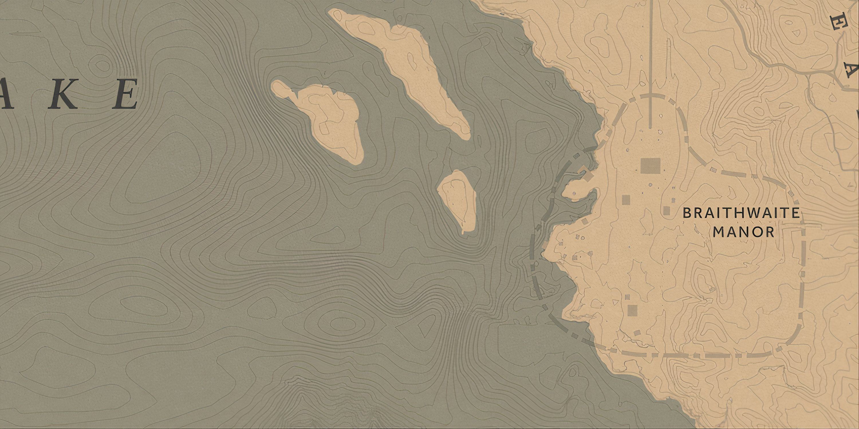 Flat Iron Lake South Island Map