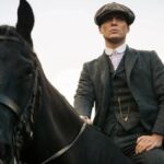 Thomas Shelby on a horse