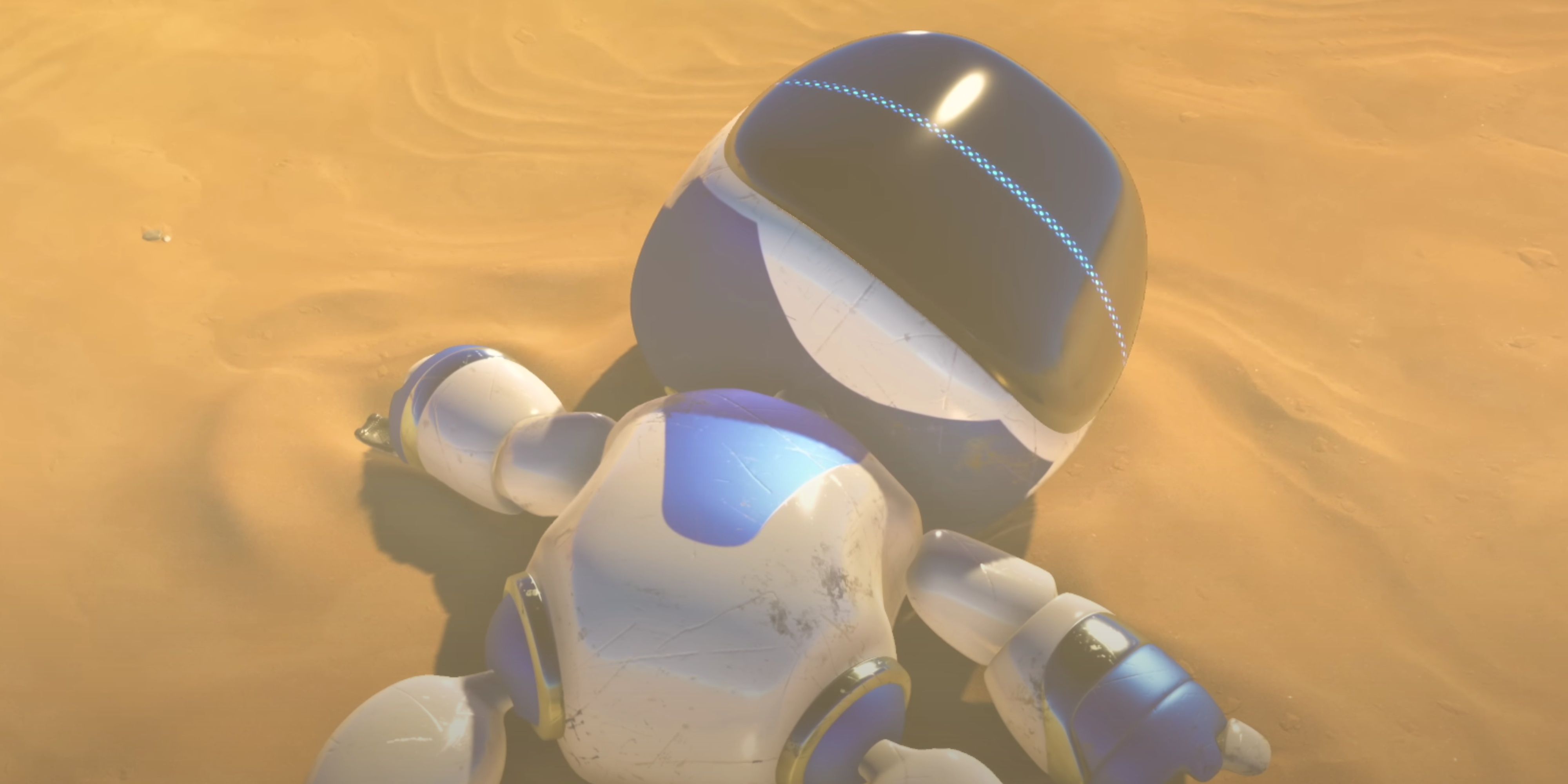 astro bot passed out at the beginning of astro bot.