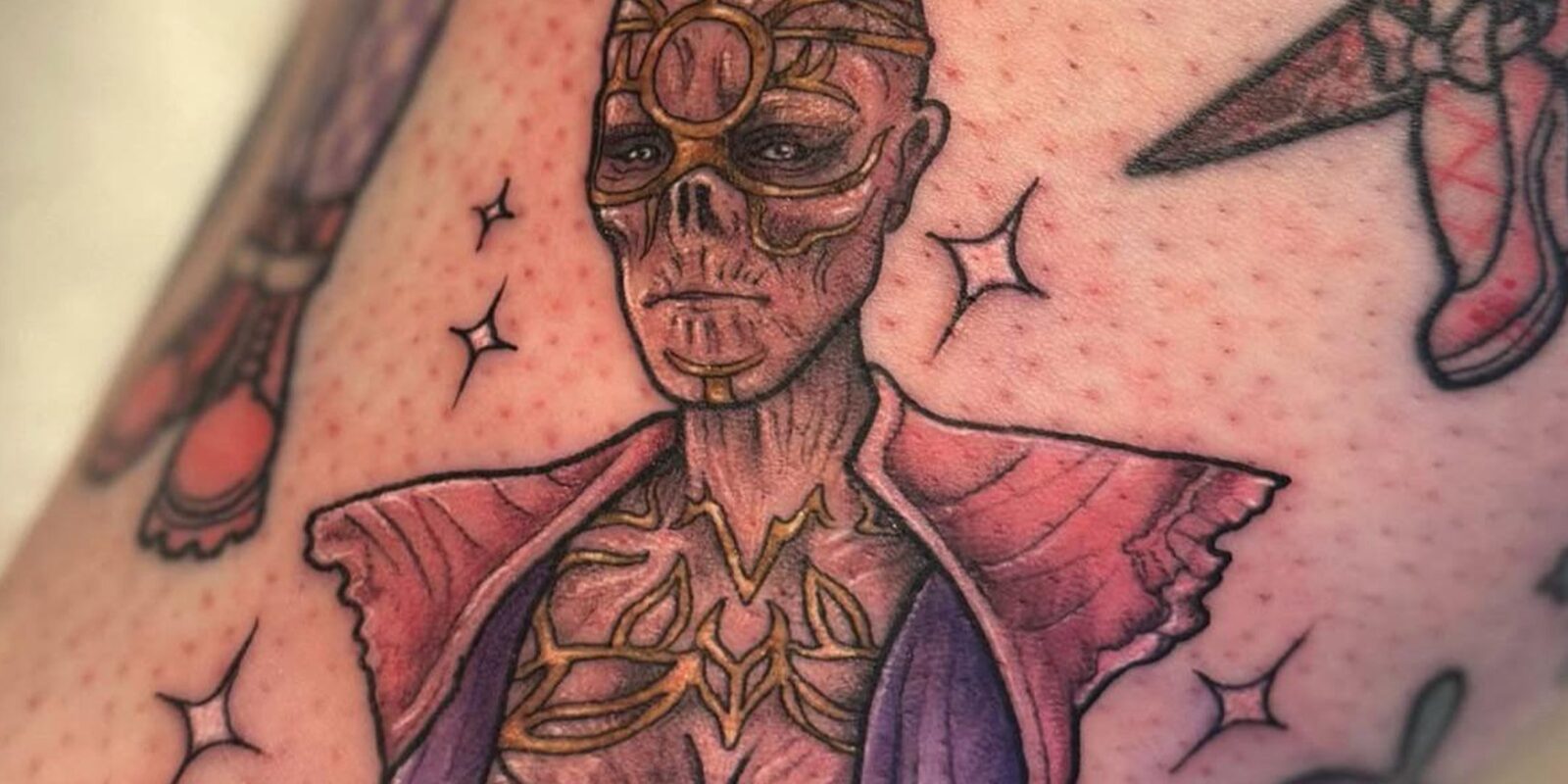 Baldur's Gate 3 Fan Tattoos Withers' Big Naturals On Their Arm