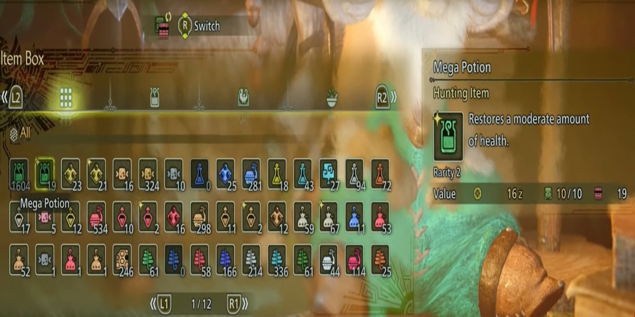 Monster Hunter Wilds mega potion