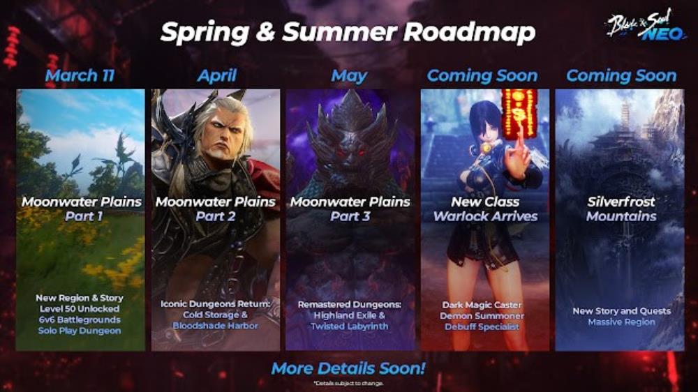 Blade & Soul NEO Roadmap for Spring and Summer