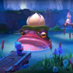 the last campfire screenshot showing the protagonist talking to a giant frog