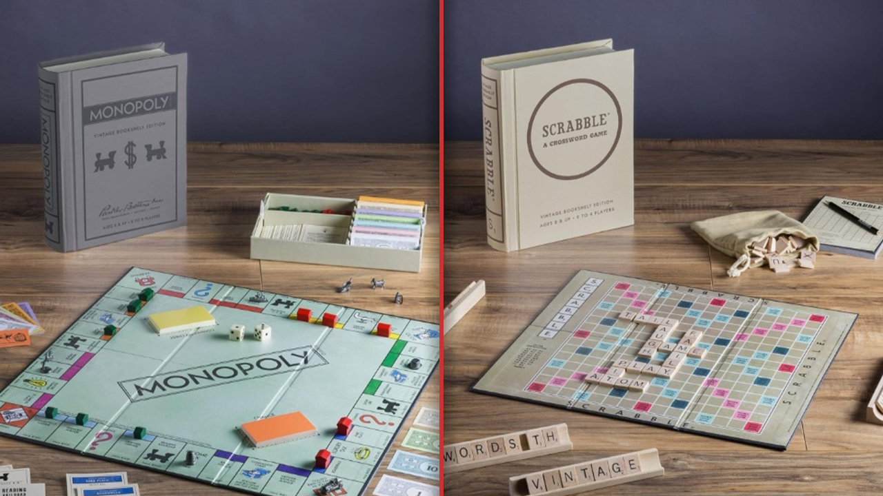 Check Out The Vintage Bookshelf Collection - Classic Board Games That Double As Decor Books