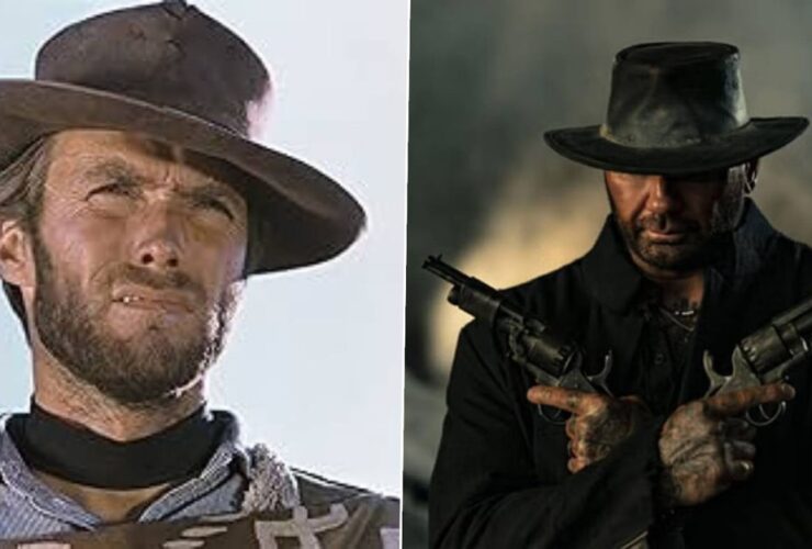 Dave Bautista says "I always look to Clint Eastwood" when approaching a western role: "He's always going to be my gold standard"