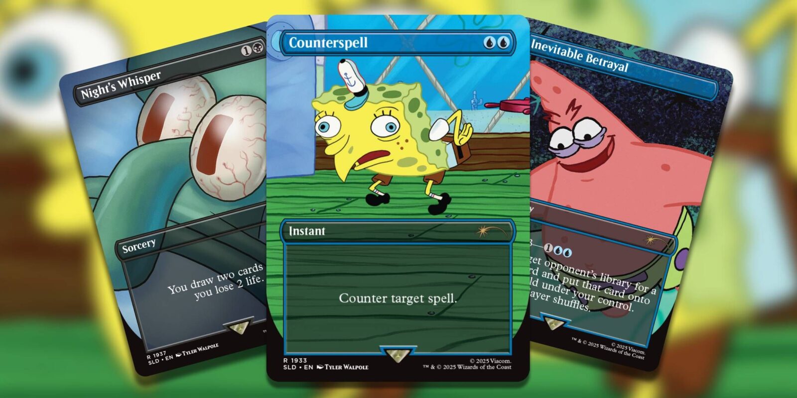 Every Card In The SpongeBob SquarePants: Internet Sensation Secret Lair Drop, Ranked