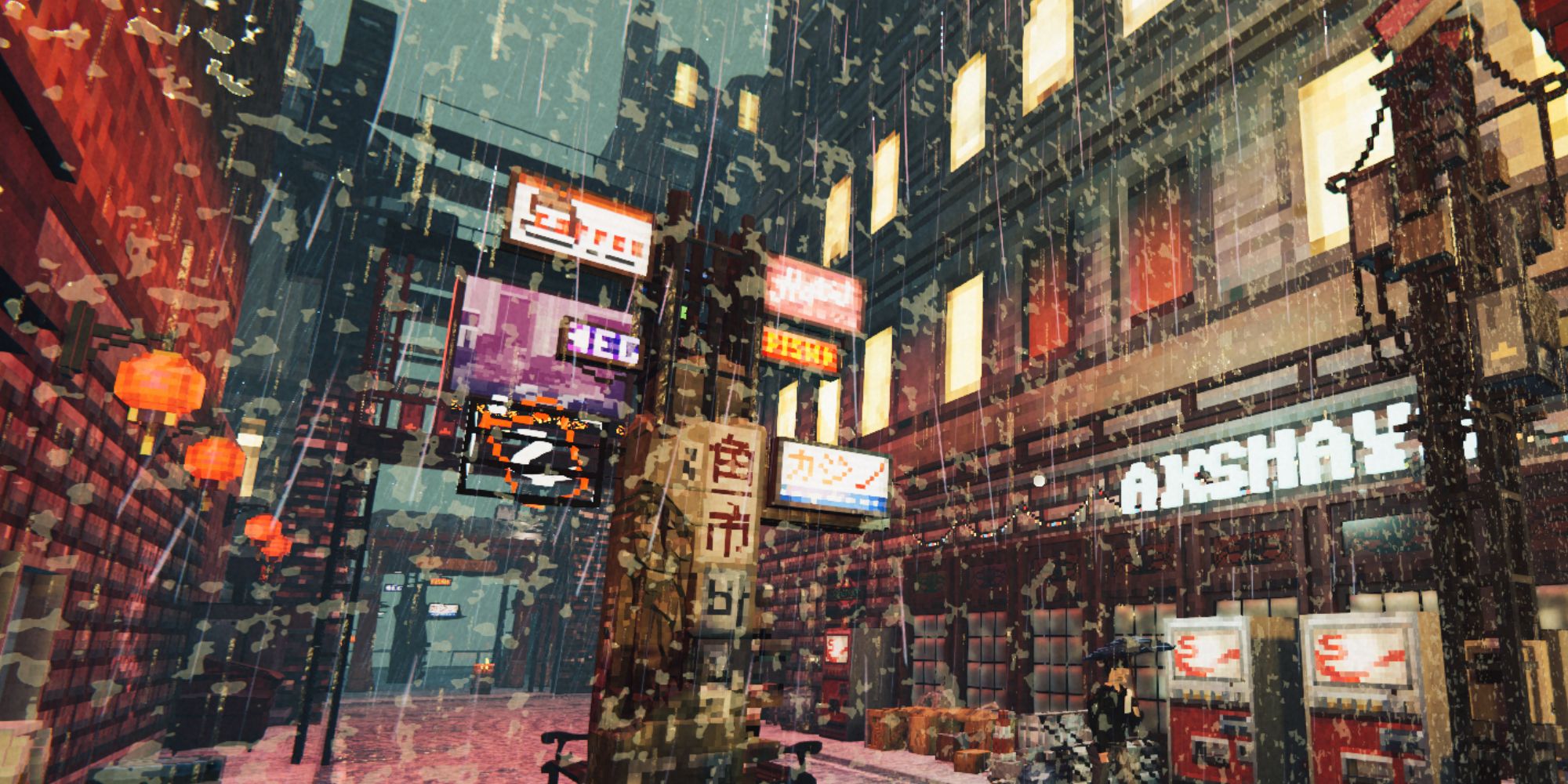 A city in the snow in Shadows of Doubt.