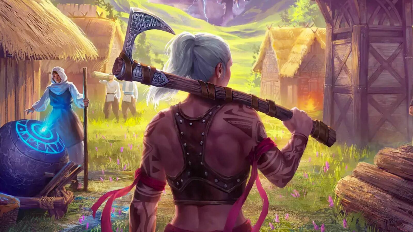 Gorgeous Valheim style survival game Aska adds lakes and outposts in new update