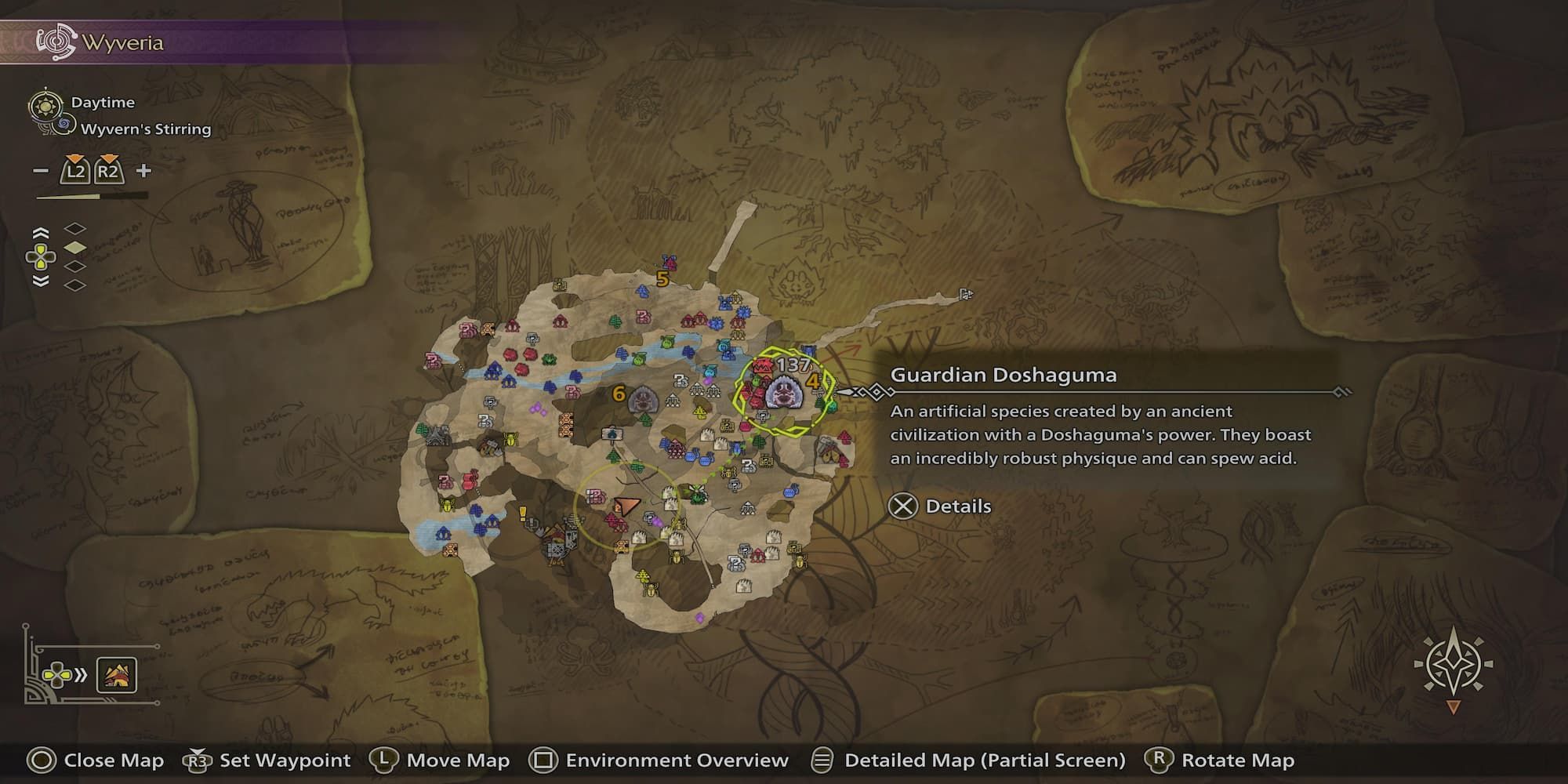 The Guardian Doshaguma Icon On The Map 