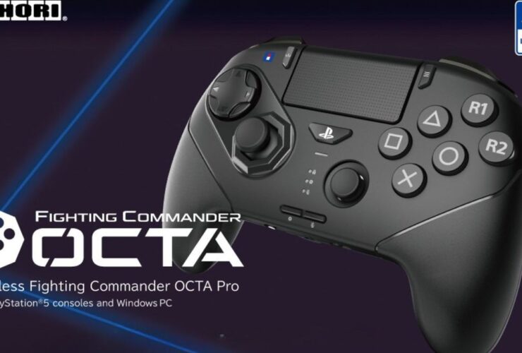 A marketing reveal image of the Hori Wireless Fighting Commander OCTA Pro