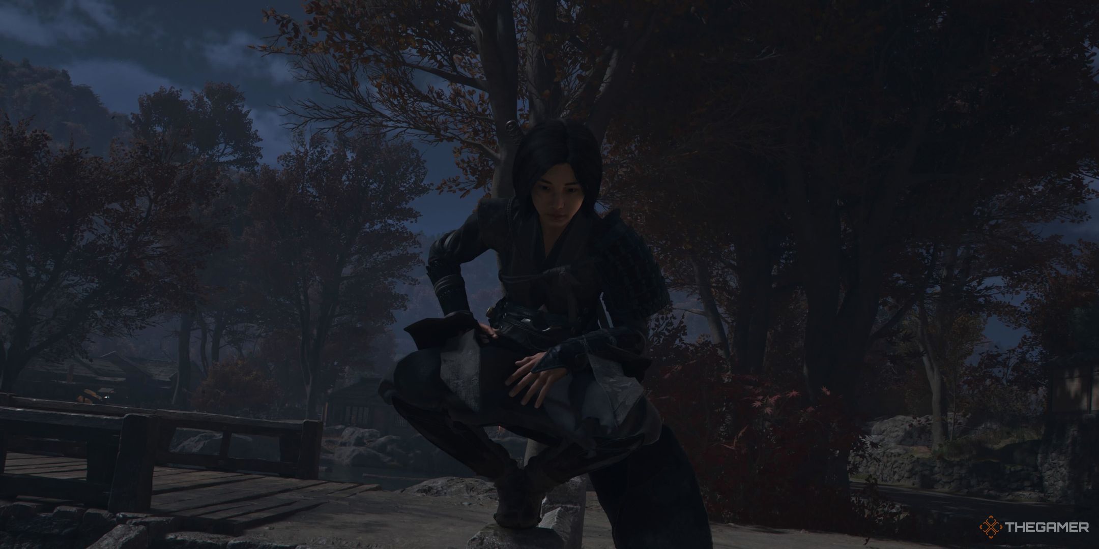 Naoe without a hood in Assassin's Creed Shadows.