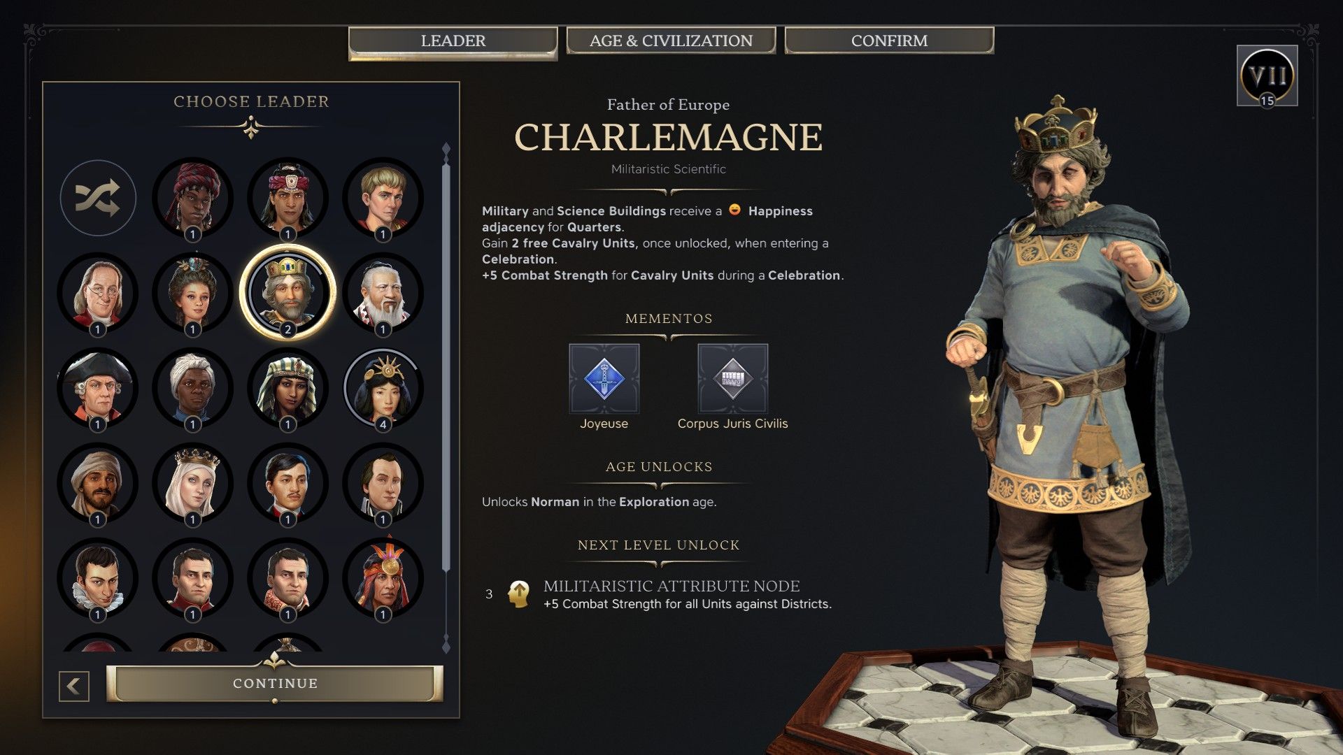 Civ 7_Charlemagne Leader