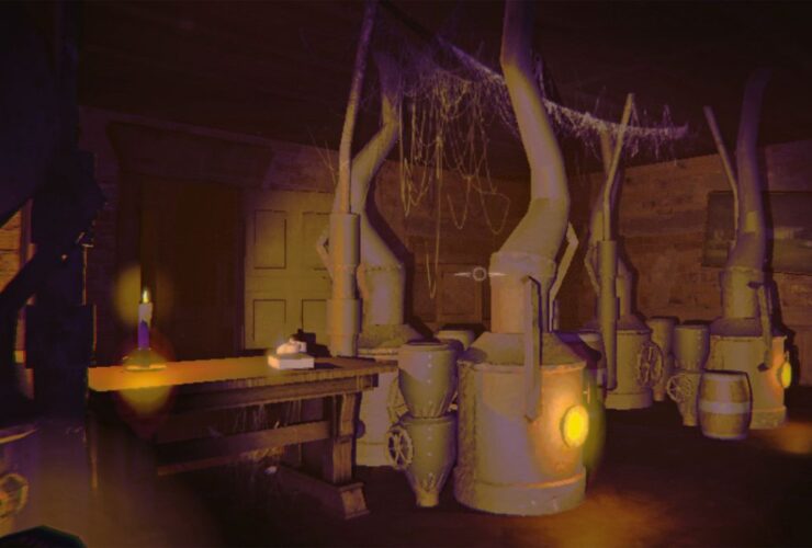 A room in horror game REPO.