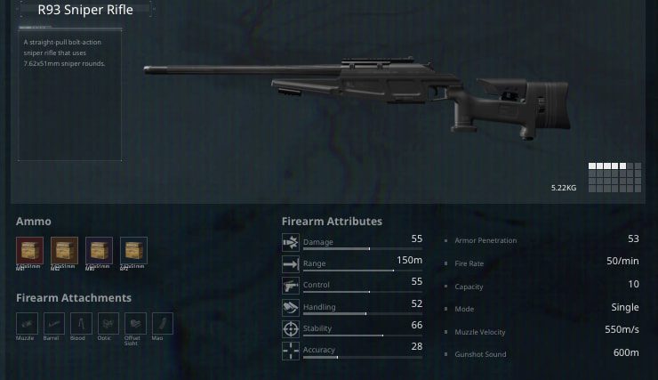 Delta Force top 4 Sniper Rifles R93