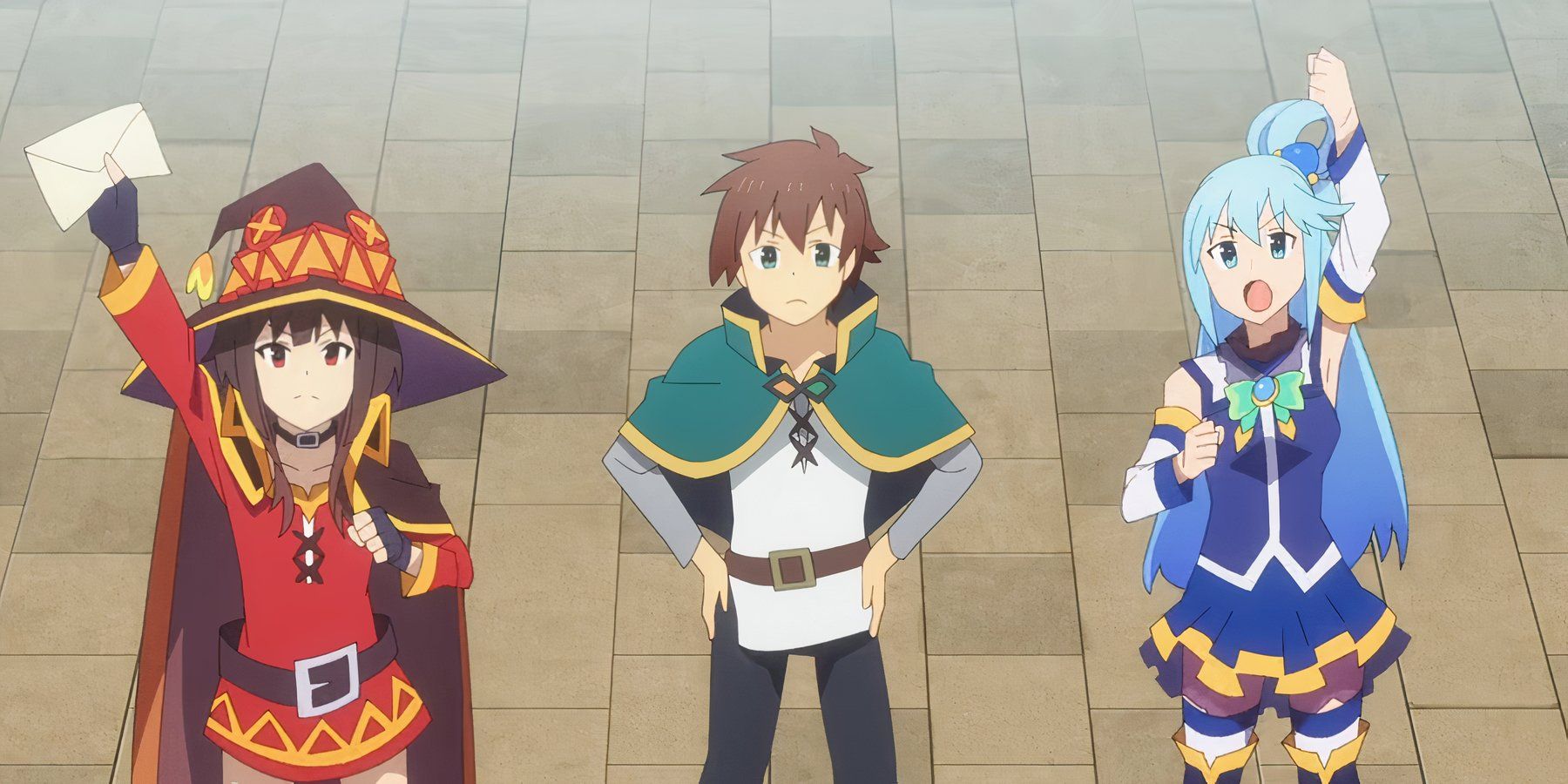 KonoSuba S3 E9 The party protesting