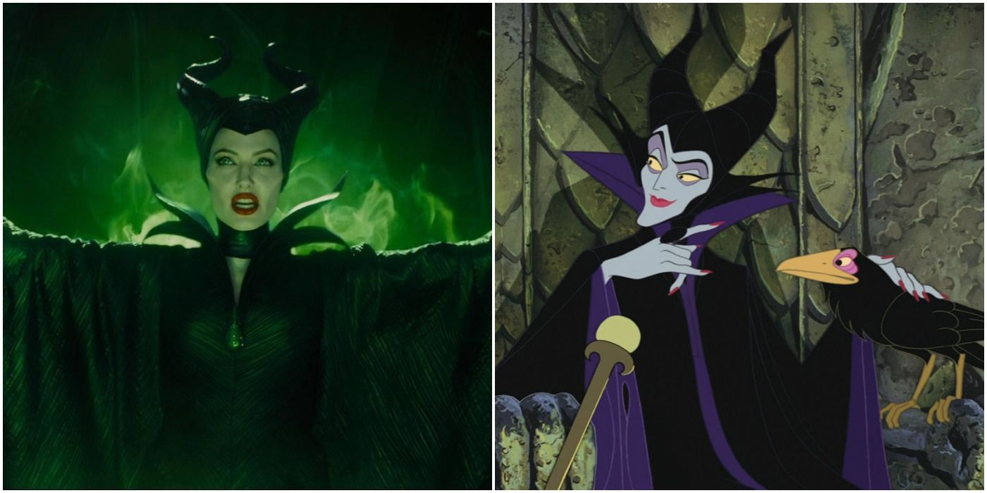 Angelina Jolie plays Maleficent in Disney's 2014 remake of Sleeping Beauty