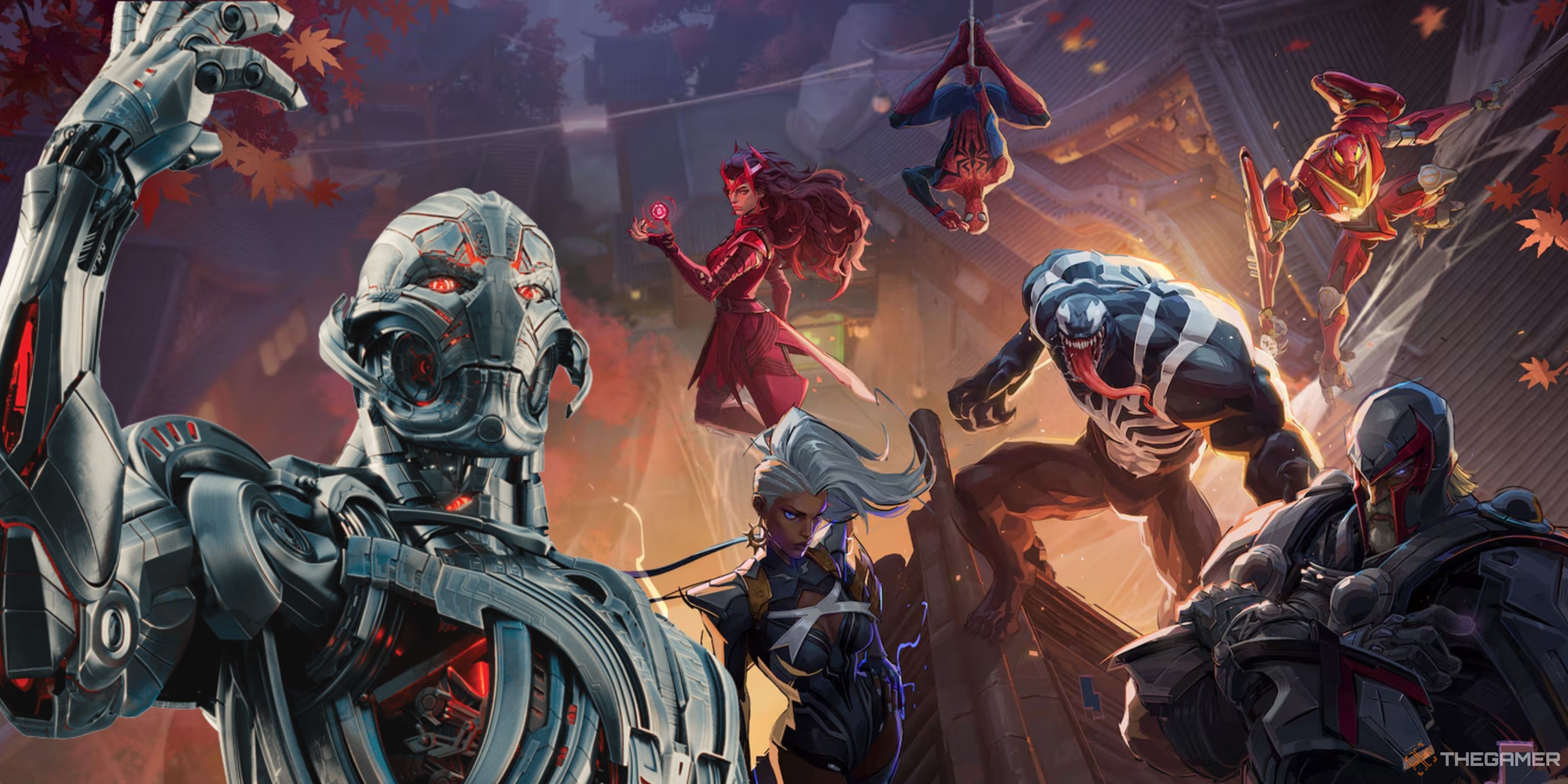 ultron next to some marvel rivals character.