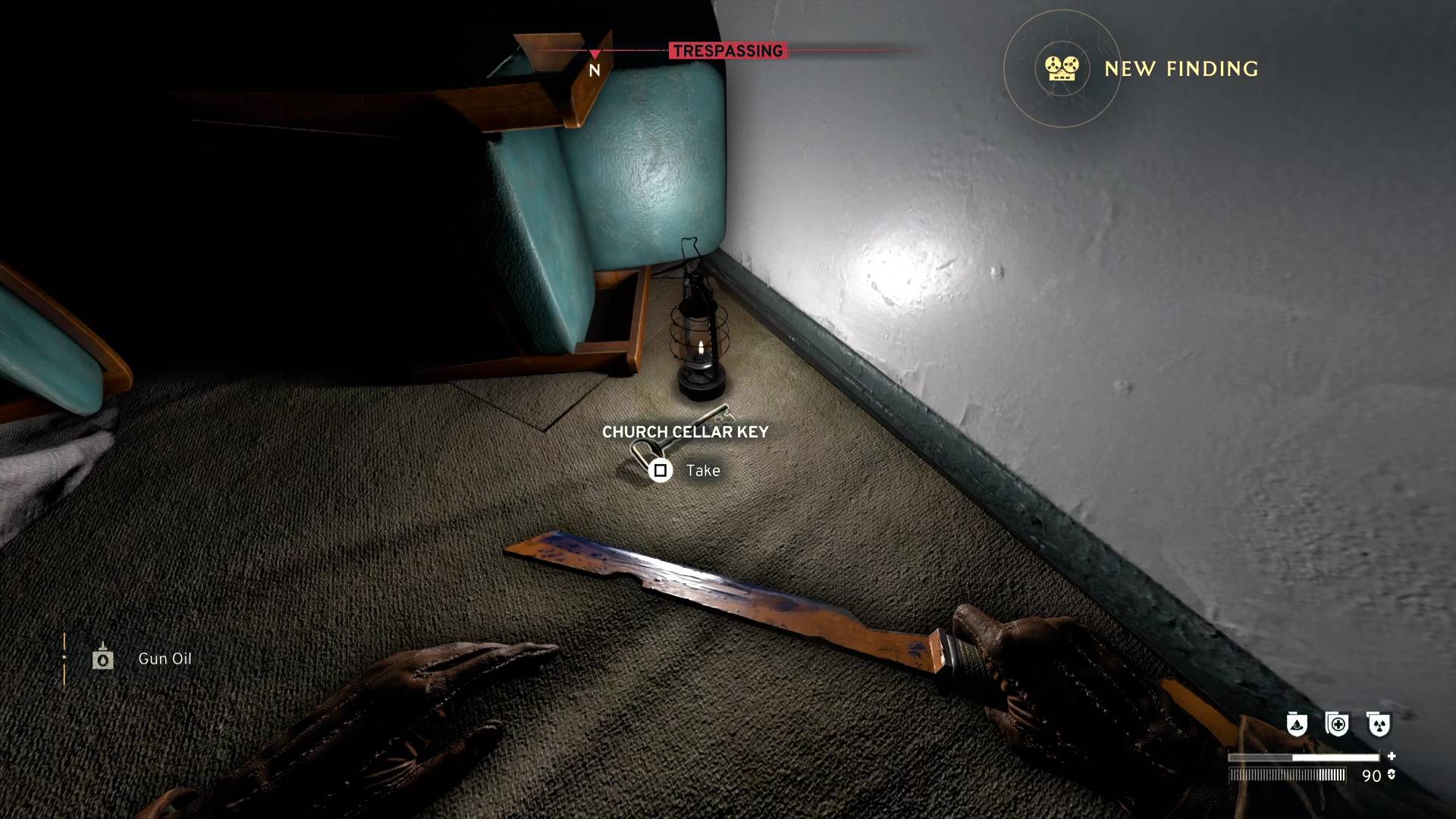 The Church Cellar Key on the floor in Medical in The Interchange in Atomfall.